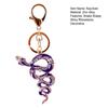 Keychain Shiny Rhinestones Snake Shape Key Ring Decorative Car Key Holder Bag Handbag Charm
