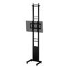 Подставка под телевизор Bauhutte Elevating TV Stand Twin Pole, черная BHV-2400-BK