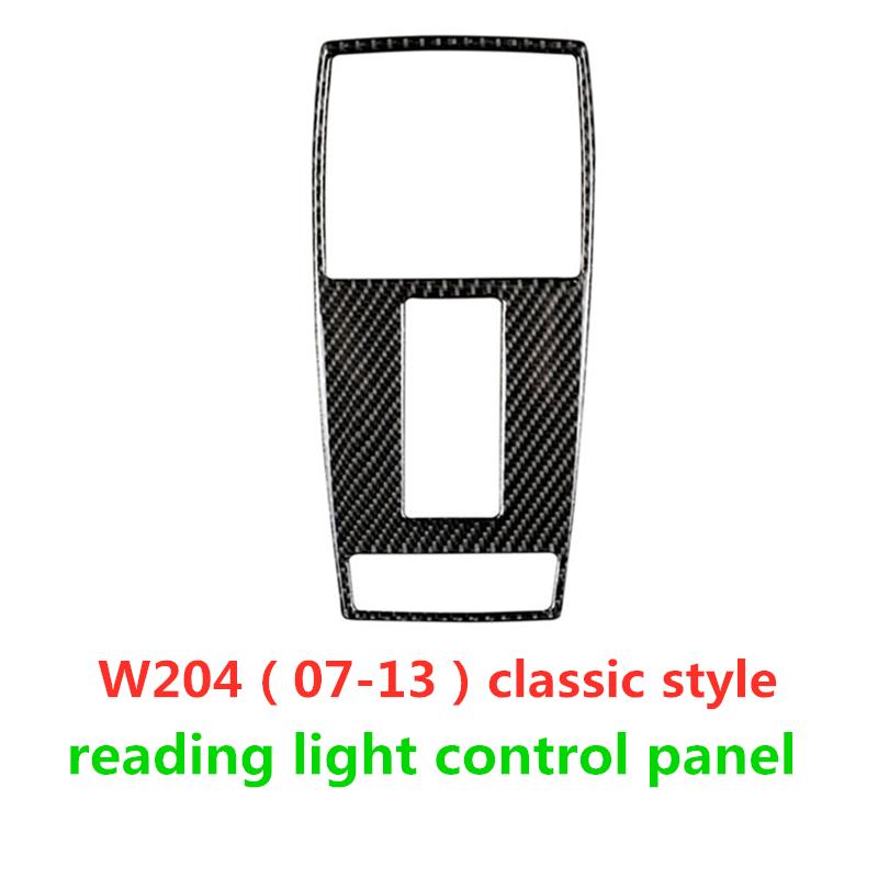Подходит для Mercedes Benz C Class W204 E Class W212, аксессуары из углеродного волокна, светильник для чтения в салоне автомобиля, отделка