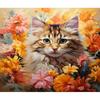 Картина маслом по номерам, комплекты животных и кошек для ручной росписи, картина с изображением животных по номерам, сделай сам, в рамке на холсте, домашний декор