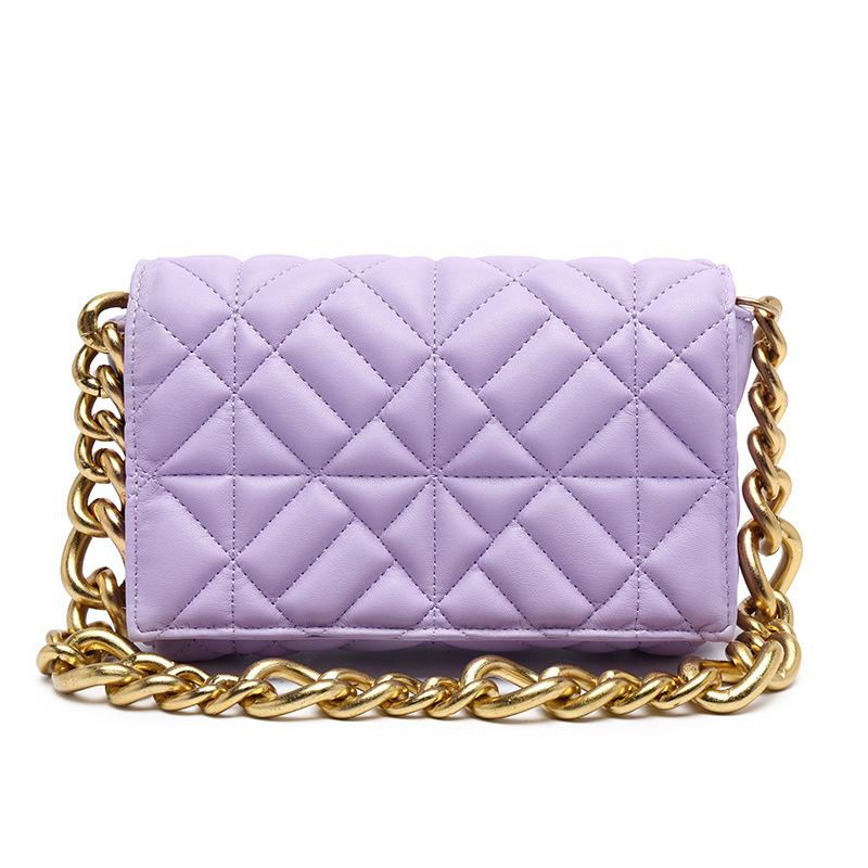 Модная большая вместительная сумка через плечо женская повседневная толстая цепочка-тоут дизайнерская сумка из искусственной кожи в клетку