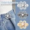 1 шт. Цветочный пояс без пряжки, Пояс для джинсов, От большого к маленькому, Фиксированная пуговица без следов, Инструмент для затягивания