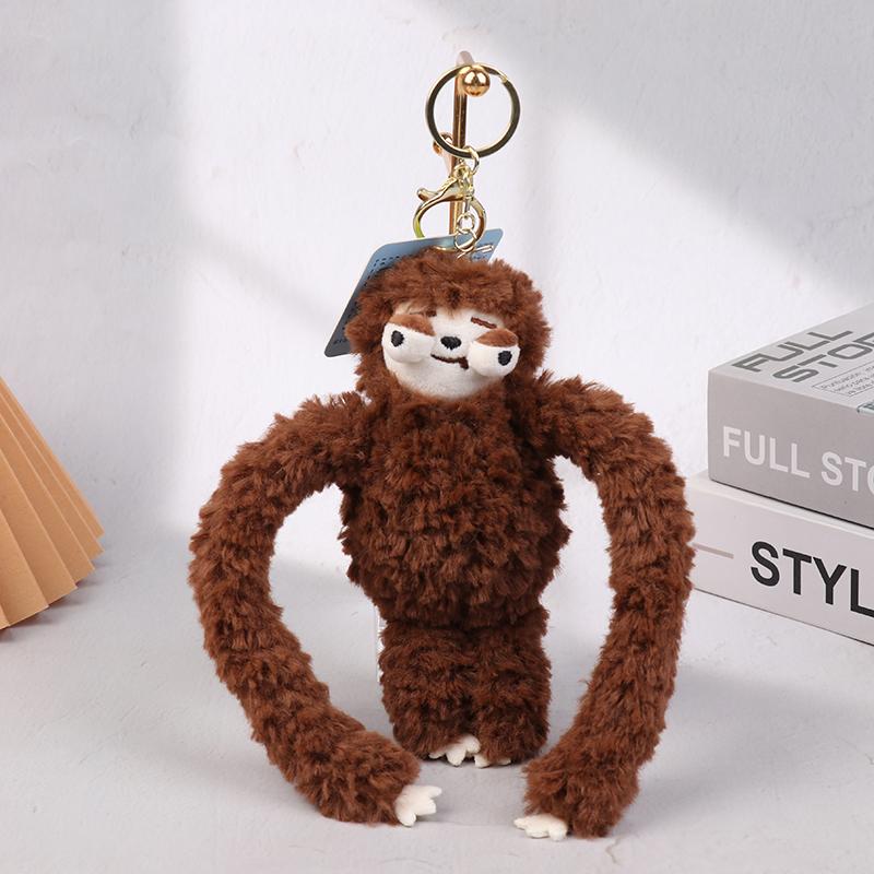 Креативная плюшевая игрушка в виде ленивца из мультфильма, кукла-обезьянка, брелок, милая школьная сумка, подвеска, держатель для ключей от машины, подарки для пары