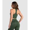 Gymshark Адаптировать Camo бесшовный застегивающийся укороченный топ Trail Green Classic Green B3c2n Ec3b