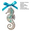 Yousheng Coastal Christmas Ornaments Ocean Themed Sea Glass Ornaments Acrylic Seahorse Dolphin Turtle Nautical Xmas Tree Ornament for Home Party Decor