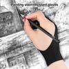 1Pc Artist Graphic Drawing Tablet Glove Double Layers Two Finger Digital Tablet Sketching Glove Men Women Palm Rejection Digital Art Glove