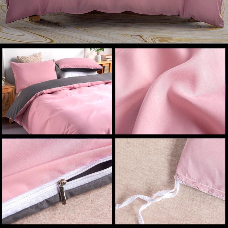 Comforter Set - 3 Pieces Duvet Cover Set Comfy Simple Style Soft Breathable Textured Durable Feel Bedding for All Seasons No Bed Sheet