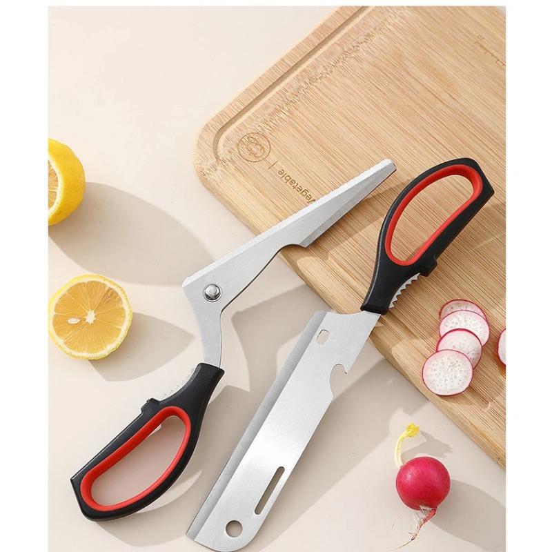 Съемные бытовые кухонные большие ножницы из нержавеющей стали, мощные уличные ножницы для кемпинга, резак для барбекю, многофункциональные инструменты для барбекю