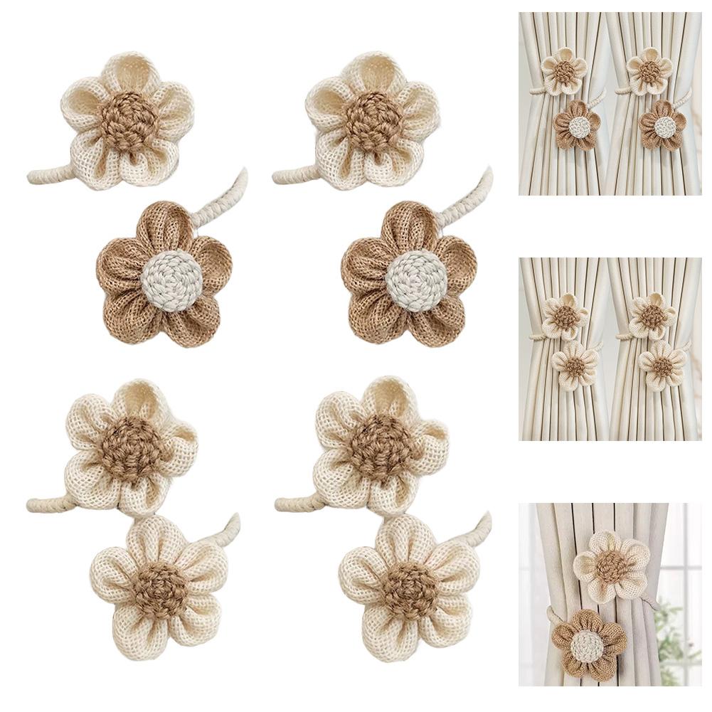 Подхваты для штор из веревки, Подсолнухи, Цветочный дизайн