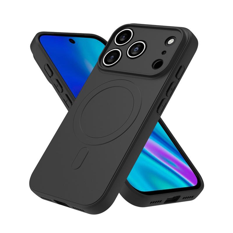 Применимый iPhone18promax противожидкостная силиконовая внешняя магнитная чехол-подставка для мобильного телефона Apple 17PRO кубик Рубика жидкостный чехол