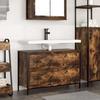 VidaXL Bathroom Furniture Washbasin Drawers Smoked Oak 90x34.5x60 Cm, Vanity Unit, Storage Cabinet of 861879