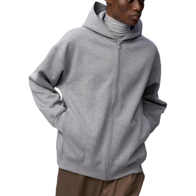 Uniqlo Серия C FW26 Модный Универсальный Свободный Спортивный Кардиган на Молнии с Капюшоном Длинный Рукав Толстовка Унисекс толстовка 486300-05