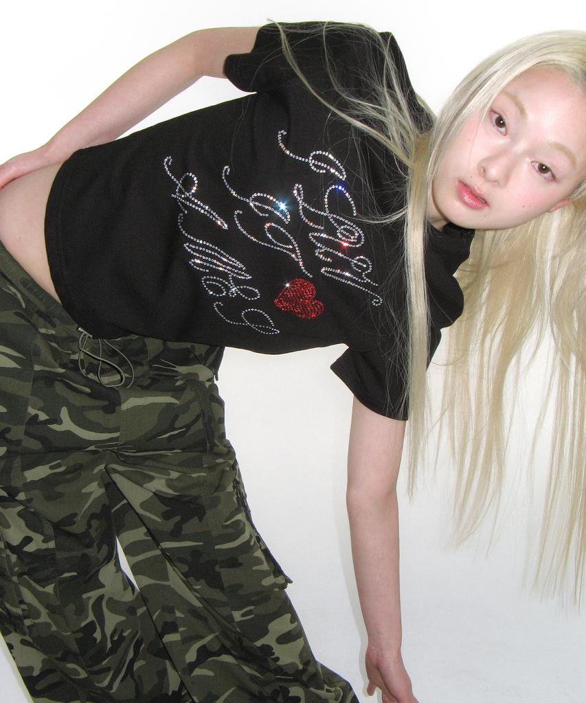 AMES-WORLDWIDE Over Fit Cargo Pants Camo