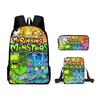 Monsters Singing My Childrens School Bag Three Piece Suit Suitable For Gift