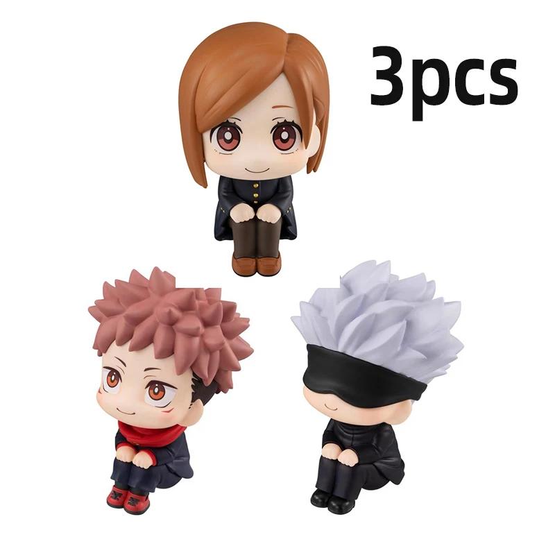 10cm Jujutsu Kaisen Anime FigureYuji Itadori Gojo Satori Fushiguro Megumi Kugisaki Kawaii Toy PVC Model Action Figure Gifts