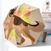 1pc German Shepherd in Garden Umbrella with Plastic Handle,Suitable for All Seasons Home Travel Outdoor Umbrellaptys31040