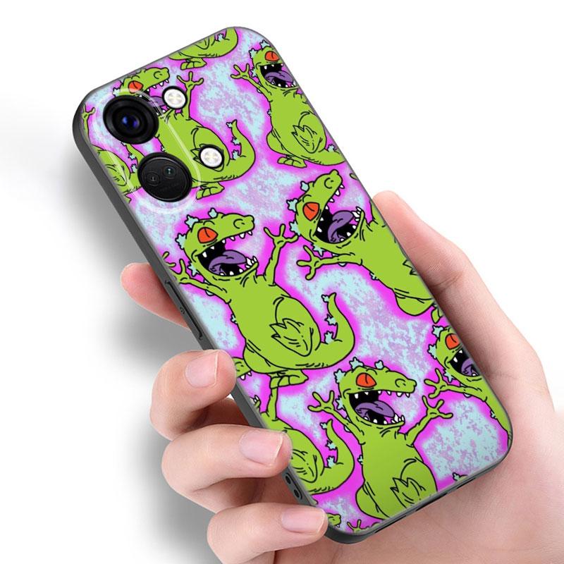 Мультяшный R-Rugrats Черный силиконовый чехол для телефона для OnePlus 9 10 11 12 ACE 2V Pro 9RT 10T 10R Nord CE 2 3 Lite N10 N20 N30 5G
