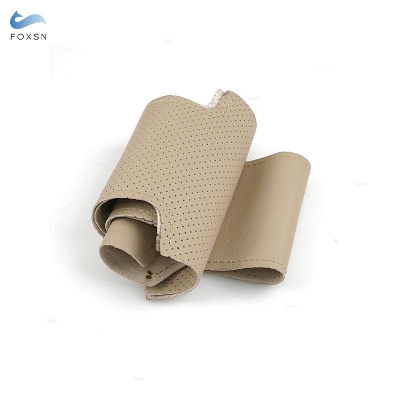 Beige Car Accessories Interior Steering Wheel Cover Leather Trim For Hyundai Tucson 2006 2007 2008 2009 2010 2011 2012 2013