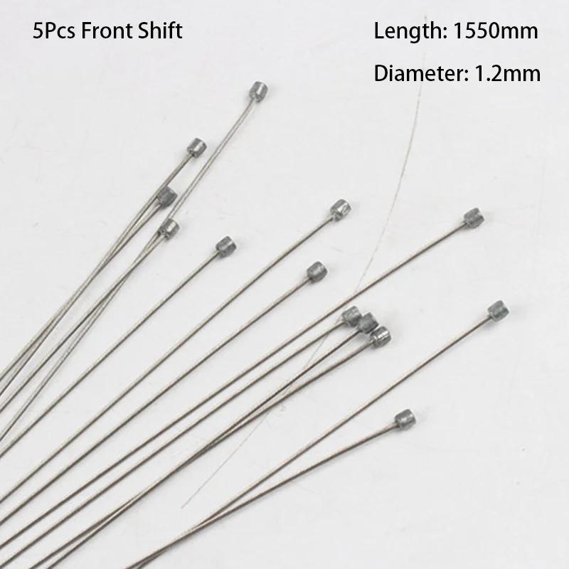 5pcs Stainless Steel MTB Mountain Road Bicycle Bike Derailleur Shift Brake Inner Cable Line Wire 2100mm 1550mm 1700mm 1100mm