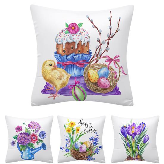 Пасхальная наволочка, удобная, создающая атмосферу, моющаяся, стильная, Счастливой Пасхи, весенняя наволочка, домашний декор, повседневное использование