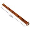 Traditional 6 Hole Bamboo Flute Clarinet Student Musical Instrument Wood Color