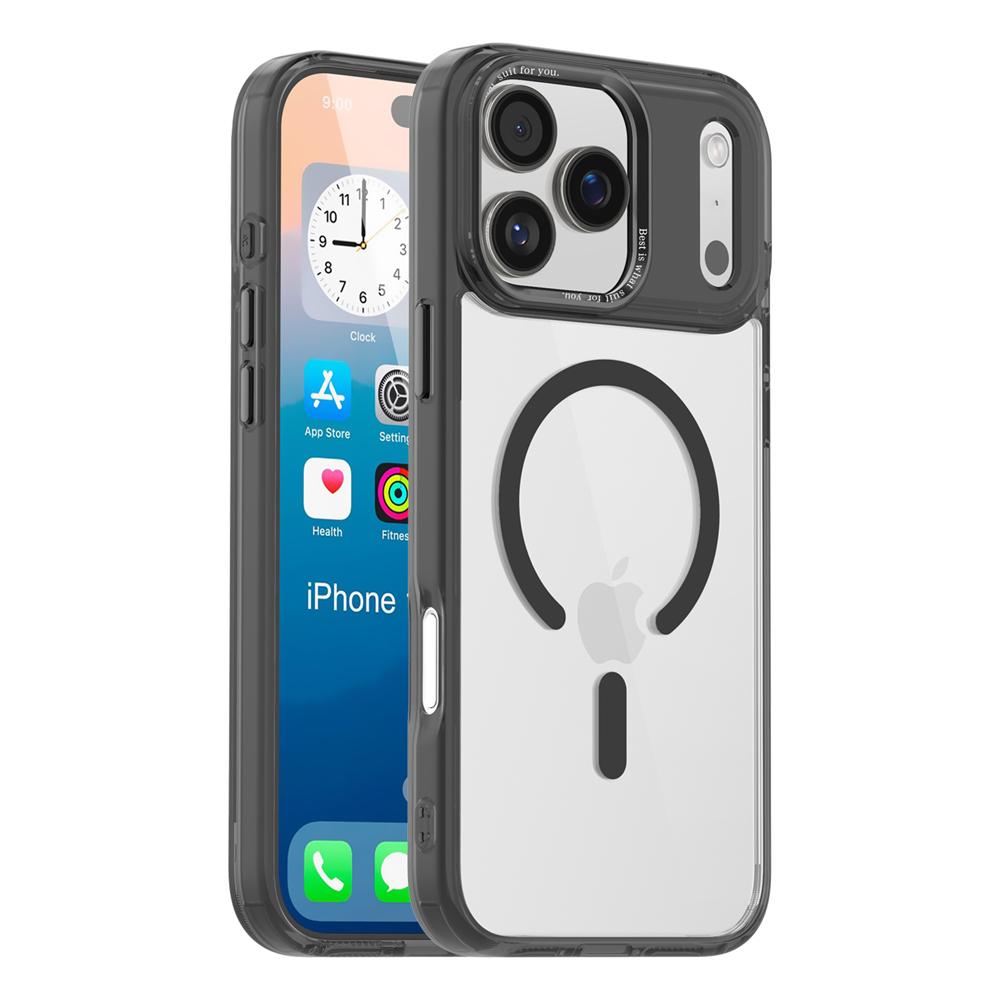 For Magsafe Wireless Charge Shockproof Armor Clear Case For iPhone 17 16 15 14 13 12 11 Pro Max Plus Magnetic Transparent Cover