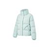 Li Ning Fitness Series FW23 однотонный воротник-стойка водонепроницаемый антистатический свободный пуховик женская верхняя одежда каменно-сине-серый AYMT096-5