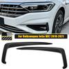Fog Lamp Light Cover Trim Sticker Front Bumper Side Vent Splitter Canards For Volkswagen VW Jetta MK7 - Car Accessories