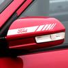BBBQ8 2Pcs PVC Car Logo Rearview Mirror Badge Body Decor Sticker For Ford Mustang ST Escort Mondeo C-Max MK3 MK5 Fusion S-Max B-Max RS
