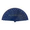 Flamenco Spanish Wood Folding Fan Dots Pattern Modern Classical Vintage Wood Hand Fan for Dance Perfornamnces Party top sale