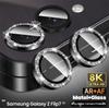 HD 9H Сетка Металлическое кольцо с бриллиантом Защитные стекла для камеры для Samsung Galaxy Z Flip 7 5 Чехол-крышка для объектива