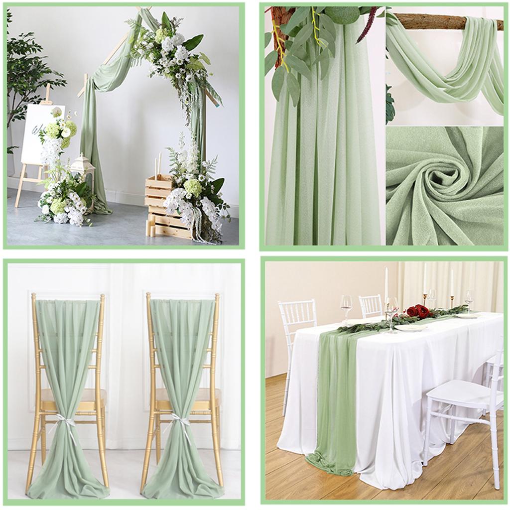 Arch Drapery Tulle Curtains Outdoor Wedding Arch Background Party Photography Veil