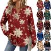 Women's Fashion Long Sleeve Christmas Loose Long Sleeve Casual Top