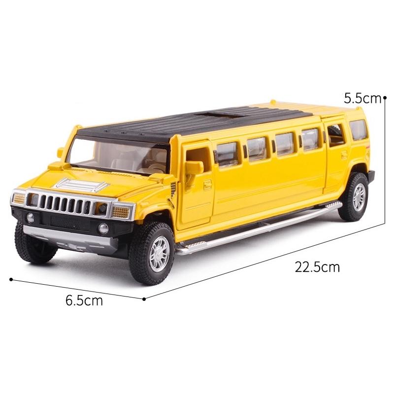 Simulation 1:32 Alloy Limousine Metal Diecast Car Model Pull Back Flashing Musical Kids Toy