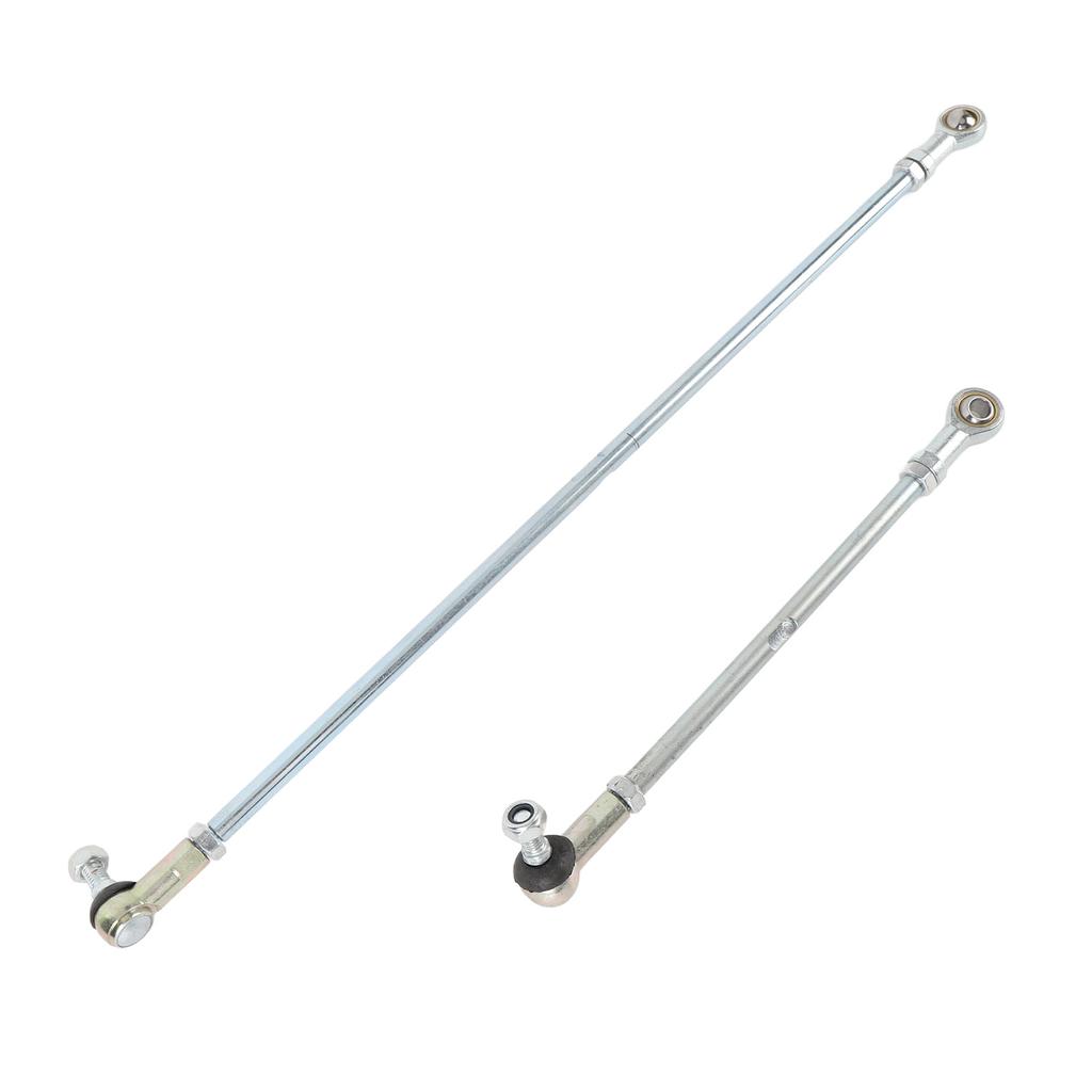 Go Kart Long Short Tie Rod Kit Steel Alloy Shock Proof Impact Resistant Enhanced Steering Sensitivity Replacement for