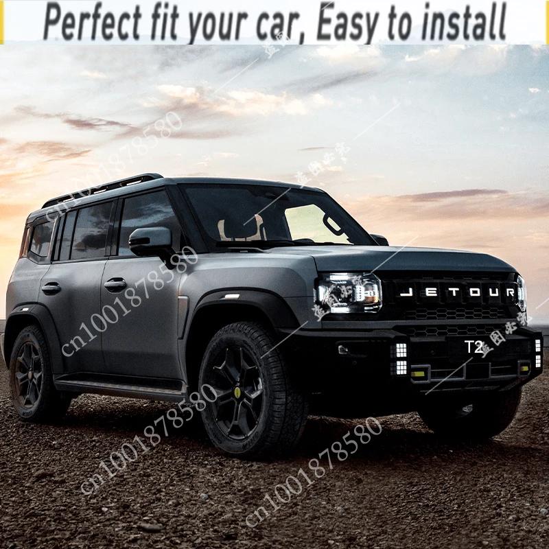 For Jetour T2 Traveler 2023 2024 Trunk Mats Leather Durable Cargo Liner Boot Carpets Interior Luggage Full Cover Car Accessories