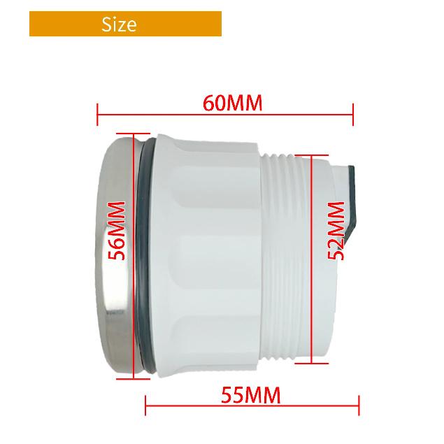 ELING 52mm Waterproof Water Temp. Gauge Signal 40-120℃ with Red Backlight and Light Alarm for Motorcycle Boat Car Universal