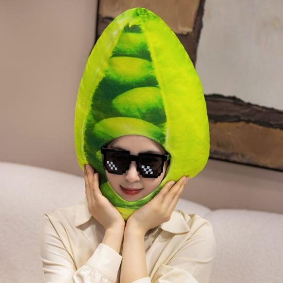 Фото-капюшон Яркий Цветной Фрукты Еда Форма Мягкий Плюшевый Головной Убор Отверстие для Лица Особенность Интернет-знаменитость Костюм Вечеринка Реквизит