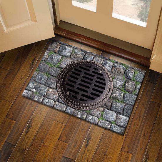 3D Оптическая Иллюзия Ловушка Придверный Коврик Бесконечная Бездна Ковер Реалистичный Визуальный Придверный Коврик Нескользящий Напольный Коврик