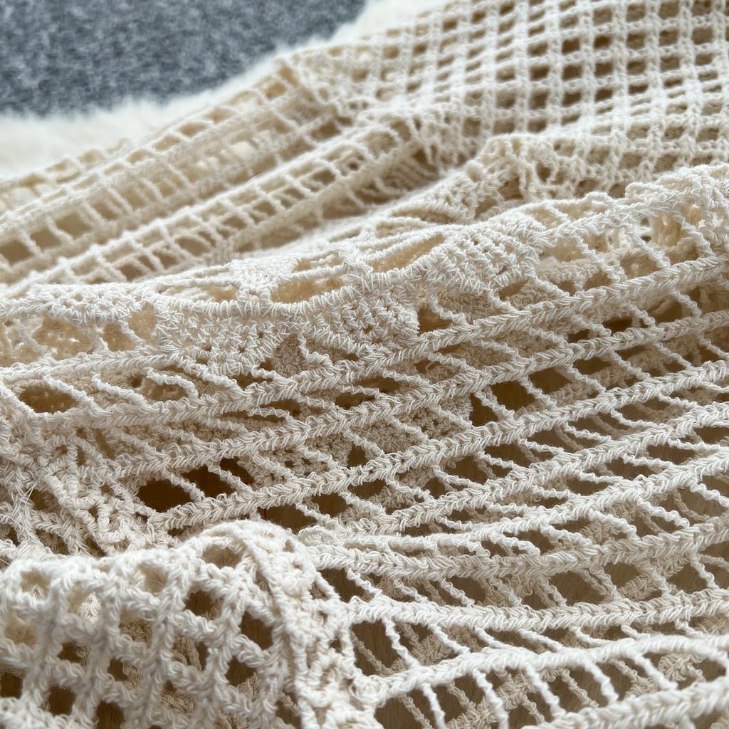 Dimanaf 2025 Новое летнее женское длинное трикотажное платье с рукавами Базовые модные кружевные платья Повседневные свободные