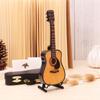 Dolls House Miniature Guitar Desk Decor Guitar Scale Model Acoustic Guitar Toys Guitar Ornaments