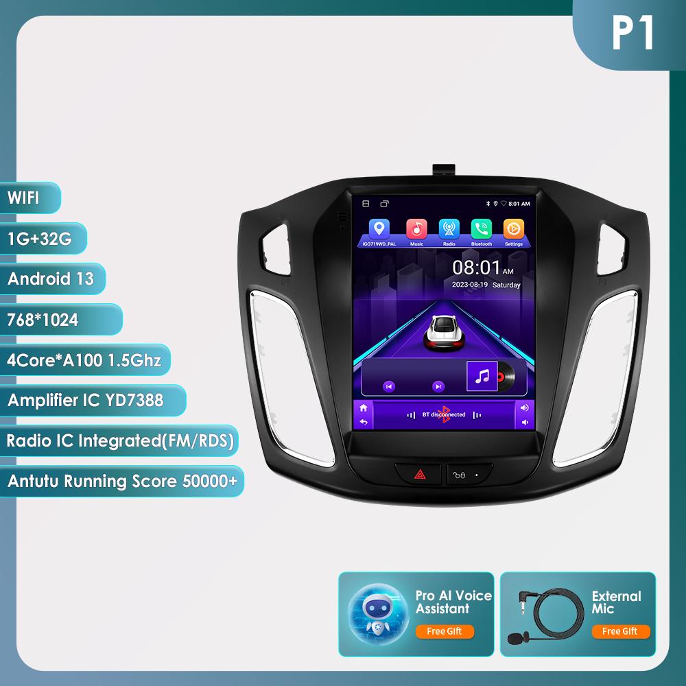 OSSURET Carplay 4G-LTE 7862 DSP 9,7-дюймовый 2 Din Android автомобильный радиоприемник GPS для Ford Focus 3 Mk 3 2011 - 2019 интеллектуальный мультимедийный видеоплеер RDS WIFI