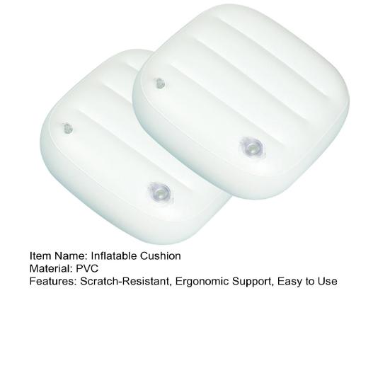 1/2 шт. надувное сиденье для гидромассажной ванны, устойчивое к царапинам, эргономичная поддержка осанки, подушка для ванны, простое в использовании сиденье-бустер, портативные аксессуары для гидромассажной ванны