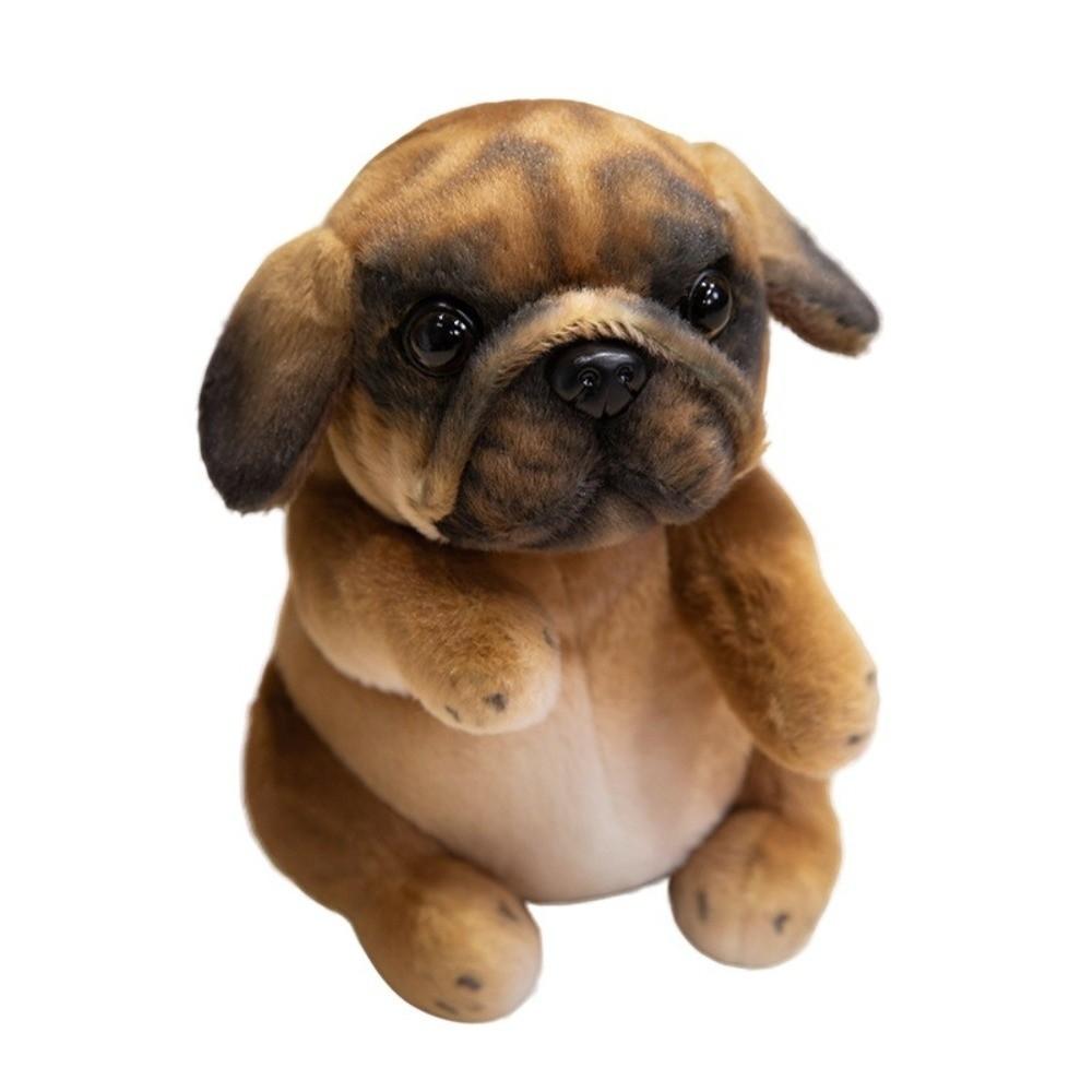 Room Decor Puppy Plush Toys Simulation Pug Poodle Sitting Poodle Pug Puppy Stuffed Animal Doll