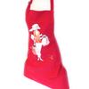 Les Trésors De Lily [M5767] - Дизайнерский фартук 'La Parisienne au Moulin Rouge' малиновый.
