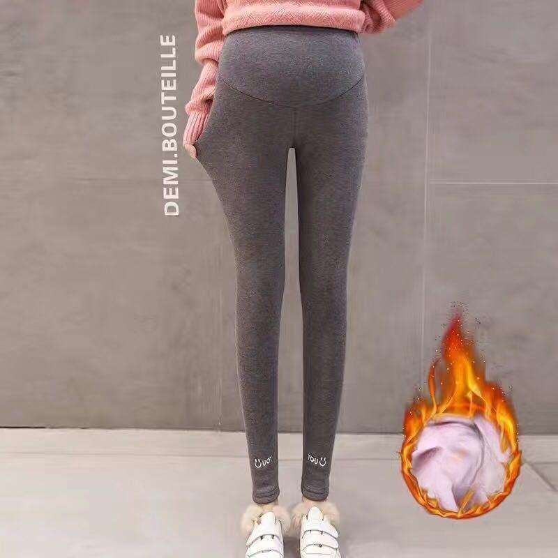 Леггинсы для беременных, утепленные и бархатные брюки для беременных, осенние и зимние леггинсы для беременных с поддержкой живота