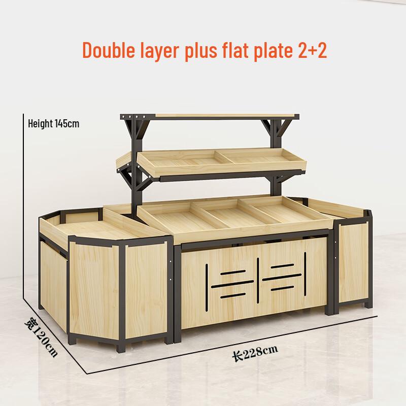 Miling Supermarket Fruit and Vegetable Display Rack