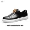 Модные новые мужские повседневные туфли маслостойкая кожаная поверхность удобная мягкая подошва спортивная обувь обувь для скейтборда модные туфли на плоской подошве A15