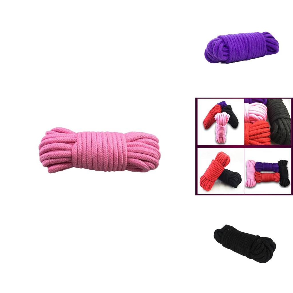 Хлопок 10м Утолщенная веревка для бондажа Игровой шнур Мягкая на ощупь Стяжки Удерживающие устройства Развлечение