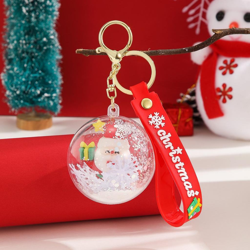 1 шт. Мультяшный шар Рождественский брелок Встряхни Музыкальный брелок Подвеска для автомобиля Украшение для подвешивания на школьную сумку Подарок